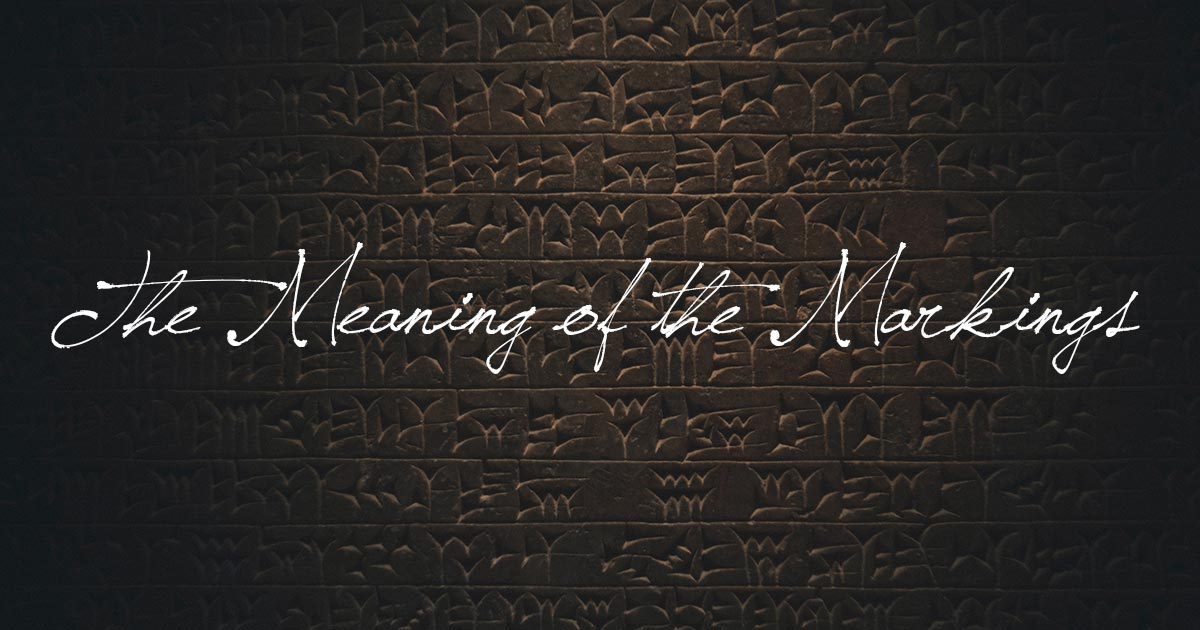 The Meaning of the Markings