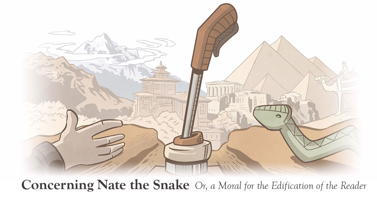 Sonnet Sunday: Concerning Nate the Snake, or, a Moral for the Edification of the Reader